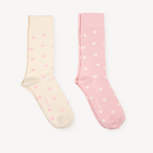 Load image into Gallery viewer, Pokoloko Have a Heart Pima Socks 2 Pack