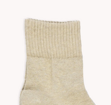 Load image into Gallery viewer, Pokoloko Stripe Solid Pima Socks Honey 2 Pack