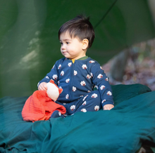 Load image into Gallery viewer, Little Green Radicals Sleeping Sheep Zip Sleeper