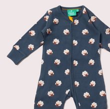 Load image into Gallery viewer, Little Green Radicals Sleeping Sheep Zip Sleeper