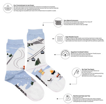 Load image into Gallery viewer, Womens Ski Scene Mismatch Socks