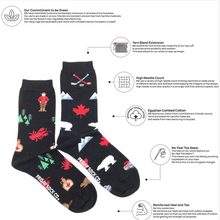 Load image into Gallery viewer, Womens Canada Icons Mismatch Socks