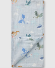 Load image into Gallery viewer, Loulou Lollipop Magical Dragons Swaddling Blanket