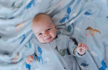 Load image into Gallery viewer, Loulou Lollipop Magical Dragons Swaddling Blanket