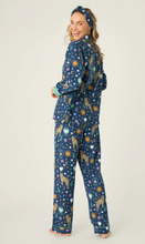Load image into Gallery viewer, PJ Salvage Wild at Heart Flannel Pyjamas Navy
