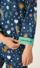 Load image into Gallery viewer, PJ Salvage Wild at Heart Flannel Pyjamas Navy