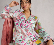 Load image into Gallery viewer, White Stuff UK Nina PJ Set Green Multi