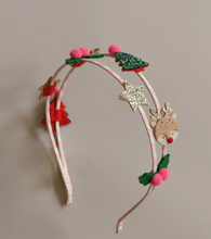 Load image into Gallery viewer, Rockahula Festive Christmas Double Headband