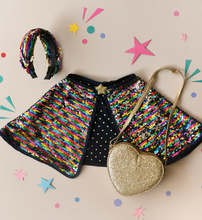 Load image into Gallery viewer, Rockahula Love Heart Gold Glitter Bag