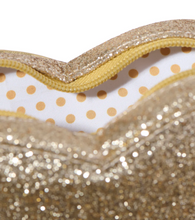 Load image into Gallery viewer, Rockahula Love Heart Gold Glitter Bag