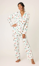 Load image into Gallery viewer, PJ Salvage Sleigh All Day Flannel Pyjamas White