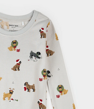 Load image into Gallery viewer, Petit Lem Holiday Pugs Print Pyjamas