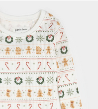 Load image into Gallery viewer, Petit Lem Holiday Treats Fairisle Print Thermal Pyjamas