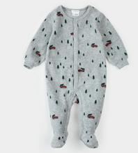 Load image into Gallery viewer, Petit Lem Velour Festive Truck Print Sleeper