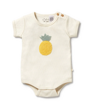 Load image into Gallery viewer, Wilson and Frenchy Piney Pals Cotton Pointelle Onesie