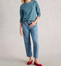 Load image into Gallery viewer, White Stuff UK Clara Sparkle Tee Mid Blue