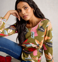 Load image into Gallery viewer, White Stuff UK Weaver LS Tee Khaki Green