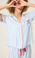 Load image into Gallery viewer, PJ Salvage Lady Luck Stripe PJ Short Set