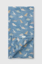 Load image into Gallery viewer, Loulou Lollipop Dinosaur Stomp Swaddling Blanket