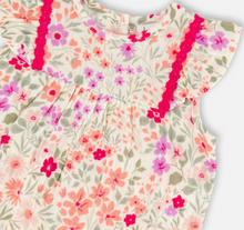 Load image into Gallery viewer, Deux Par Deux Meadow Flowers Shortie Playsuit