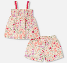 Load image into Gallery viewer, Deux Par Deux Meadow Flowers Tank Top and Shorts