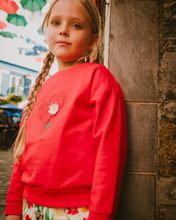 Load image into Gallery viewer, Deux Par Deux Heart and Flower Sweatshirt