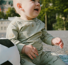 Load image into Gallery viewer, Deux Par Deux Safari Animal Print Top and Pant