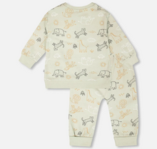 Load image into Gallery viewer, Deux Par Deux Safari Animal Print Top and Pant