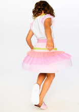 Load image into Gallery viewer, Deux Par Deux Sorbet Mesh Skirt