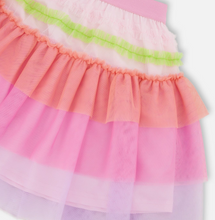 Load image into Gallery viewer, Deux Par Deux Sorbet Mesh Skirt