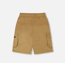 Load image into Gallery viewer, Deux Par Deux Stretch Twill Cargo Short Beige