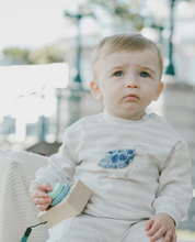 Load image into Gallery viewer, Deux Par Deux Turtle Print Stripe Top and Pant