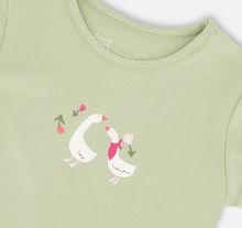 Load image into Gallery viewer, Deux Par Deux Lucy Goosey Print Tee
