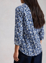 Load image into Gallery viewer, White Stuff UK Sophie Organic Cotton Shirt Navy Print
