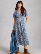Load image into Gallery viewer, White Stuff UK Leah Jersey Dress Blue Multi