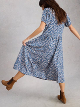 Load image into Gallery viewer, White Stuff UK Leah Jersey Dress Blue Multi