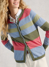 Load image into Gallery viewer, White Stuff UK Lulu Stripe Cardi Green Multi