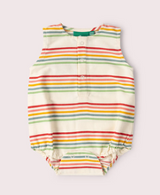 Load image into Gallery viewer, Little Green Radicals Cream Rainbow Bubble Body Playsuit