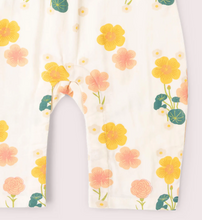 Load image into Gallery viewer, Little Green Radicals Flora Frill Summer Playsuit
