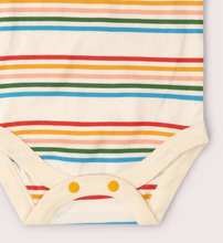 Load image into Gallery viewer, Little Green Radicals Rainbow Stripe Onesie