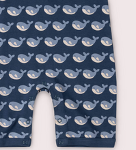 Load image into Gallery viewer, Little Green Radicals Singing Whales Playsuit