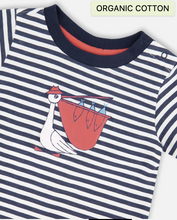 Load image into Gallery viewer, Deux Par Deux Pelican Stripe Tee and Short