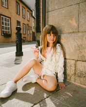 Load image into Gallery viewer, Deux Par Deux Flower Print Zip Hoodie