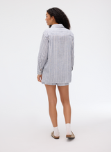 Load image into Gallery viewer, Fig Leidy Cabana Stripe Shirt French Navy