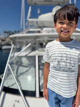 Load image into Gallery viewer, Me and Henry Newquay Tee Grey Boat