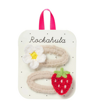 Load image into Gallery viewer, Rockahula Crochet Daisy and Strawberry Clips
