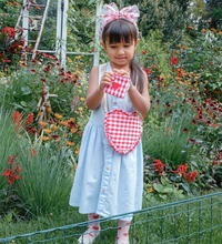 Load image into Gallery viewer, Rockahula Gingham Ruffle Love Heart Bag