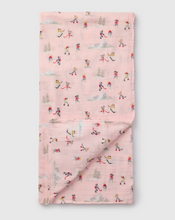 Load image into Gallery viewer, Loulou Lollipop She Shoots, She Scores Swaddling Blanket