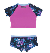 Load image into Gallery viewer, Nano Flower 2pc Swimsuit Purple
