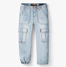 Load image into Gallery viewer, Souris Mini Stripe Denim Cargo Jean